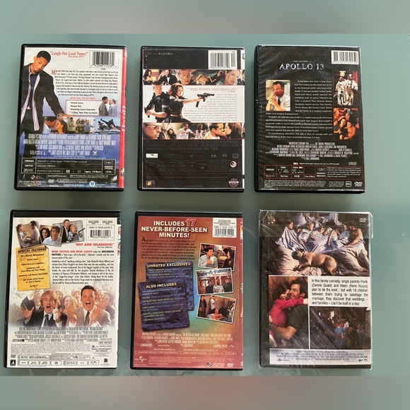 The 40-Year-Old Virgin Wedding Crashers Hitch Yours Mine & Ours Apollo 13 Pick 3 - Picture 2 of 2